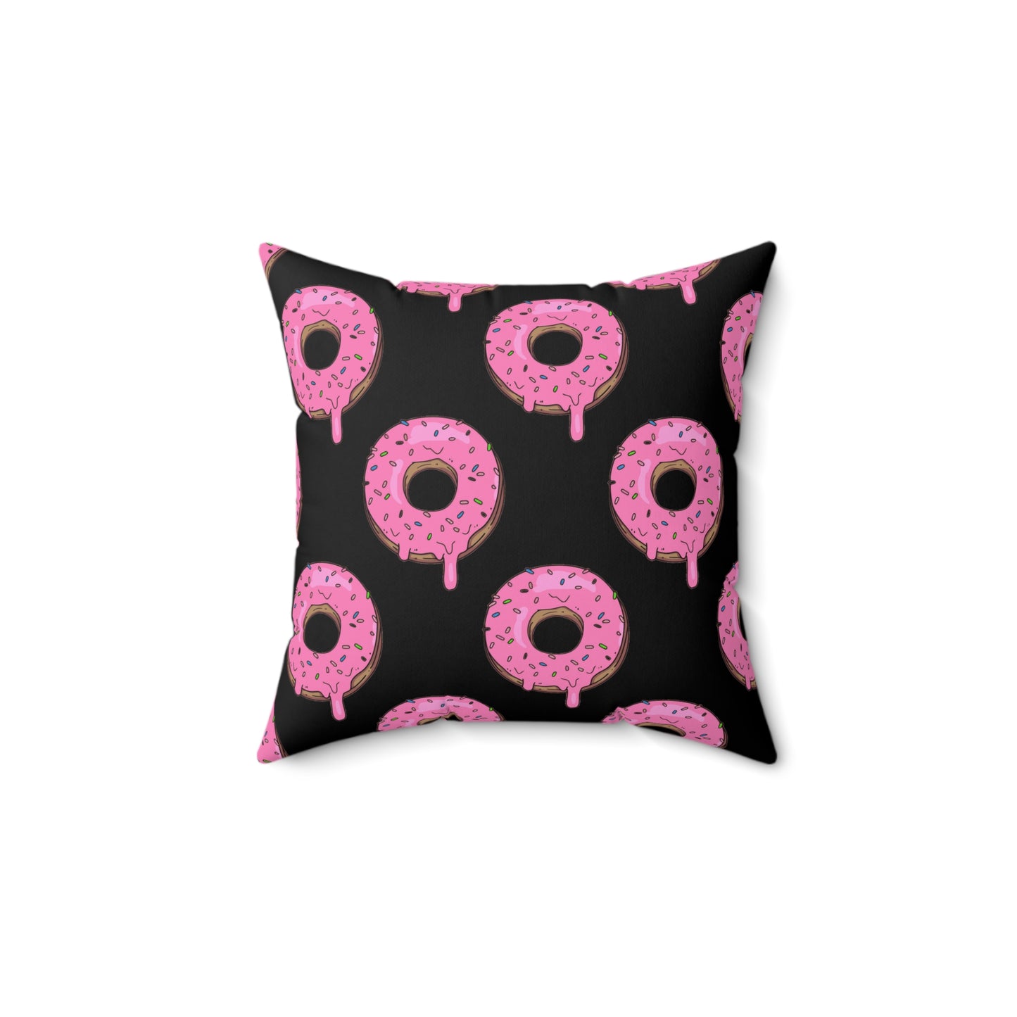 Donut Spun Polyester Square Pillow