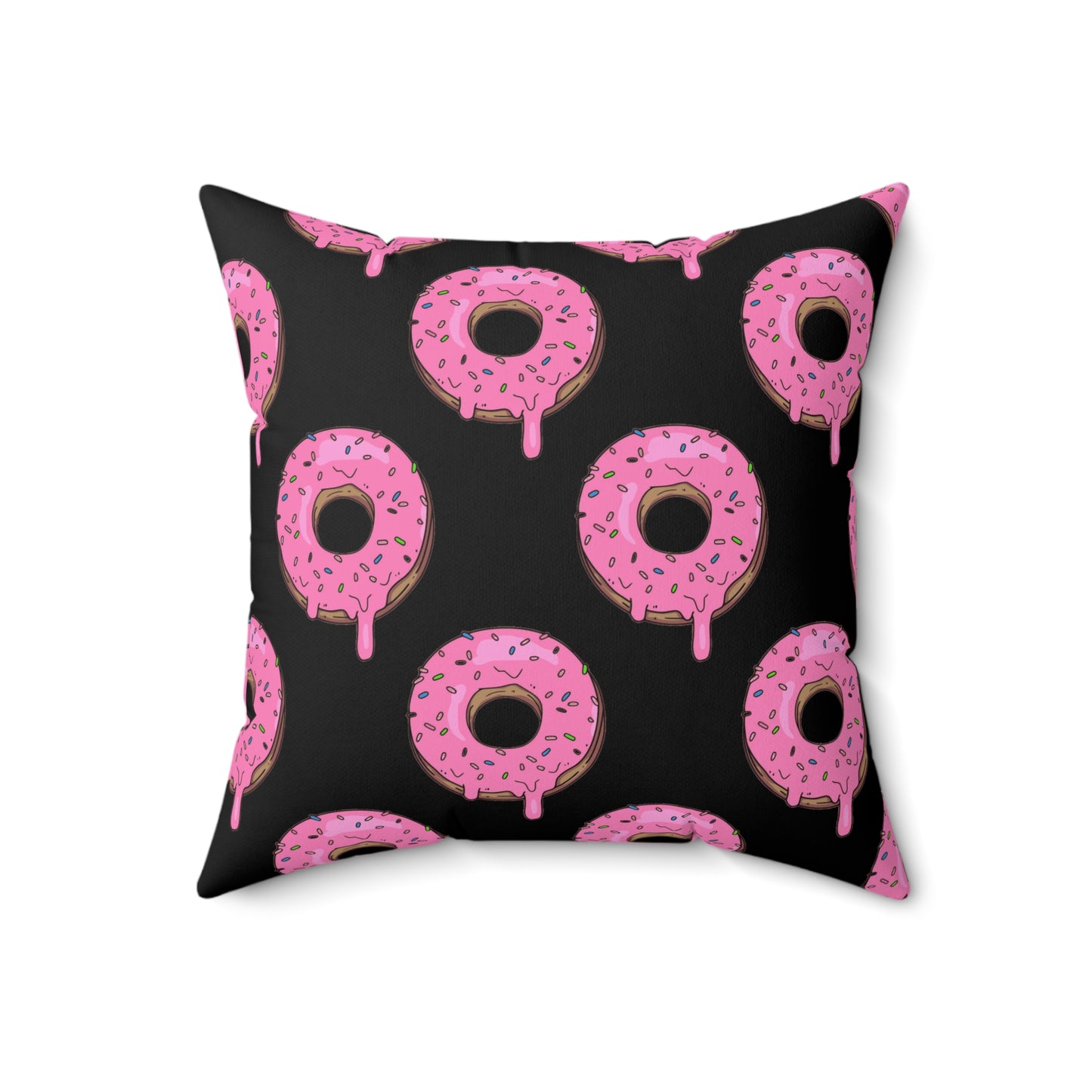 Donut Spun Polyester Square Pillow